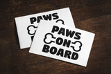 Paws On Board Sticker