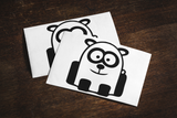 Funny Cartoon Panda Sticker