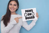 Paws On Board Sticker