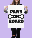 Paws On Board Sticker