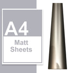 A4 A3 A2 Matte Vinyl Sheets Silver