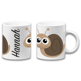 Adorable Snail Insect Personalised Your Name Gift Mug