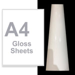 A4 A3 A2 Gloss Vinyl Sheets White