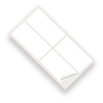 White Gloss 100x200mm Vinyl Wall Tile Stickers Kitchen & Bathroom Transfers